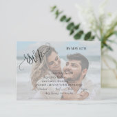 Cartons Réponse Photo de mariage  (Debout devant)