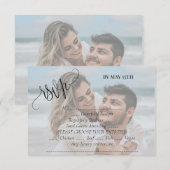 Cartons Réponse Photo de mariage  (Devant / Derrière)