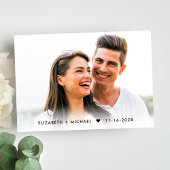 Cartons Réponse Photo moderne QR Code Cream Mariage