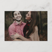 Cartons Réponse Photo simple en noir et blanc Mariage de code QR (Dos)