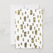 Cartons Réponse Pinceau Moderne Or Cuivre Bronze Répondre SVP (Dos)