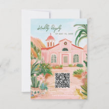 Pink Mexico Destination QR Code