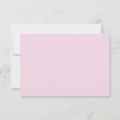 Cartons Réponse Pink Pastel Moderne Mariage (Dos)