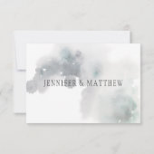 Cartons Réponse Pins d'hiver neigeux Neige | (Dos)