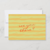 Cartons Réponse Pinstripes Écrits À La Main Mariage Italien Whimsi (Dos)