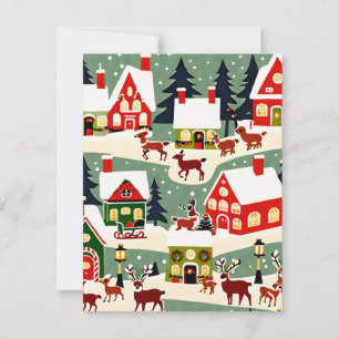 Cartons Réponse Pique-nique de Noël village de Noël