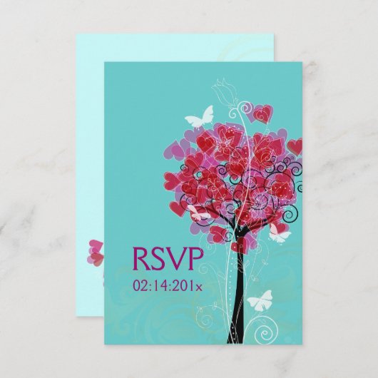 Cartons Réponse PixDezines arbre cardiaque/do-it-yourself arrière (Devant / Derrière)