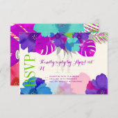 Cartons Réponse PixDezines bali kai/vert/violet/do-it-yourself (Devant / Derrière)