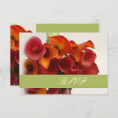 Cartons Réponse PixDezines brûlé calla orange lily/do-it-yourself  (Devant / Derrière)