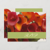 Cartons Réponse PixDezines brûlé calle orange lily (Devant / Derrière)