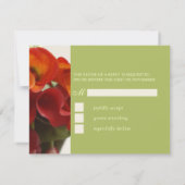 Cartons Réponse PixDezines brûlé calle orange lily (Dos)