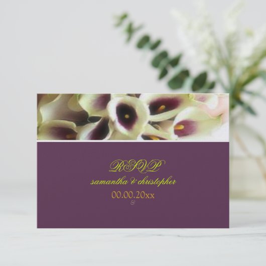 Cartons Réponse PixDezines calles violettes lys/do-it-yourself (Debout devant)