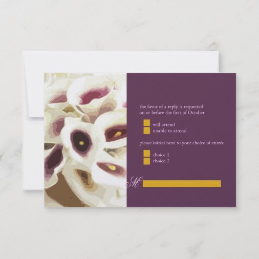 Cartons Réponse PixDezines calles violettes lys/do-it-yourself (Dos)