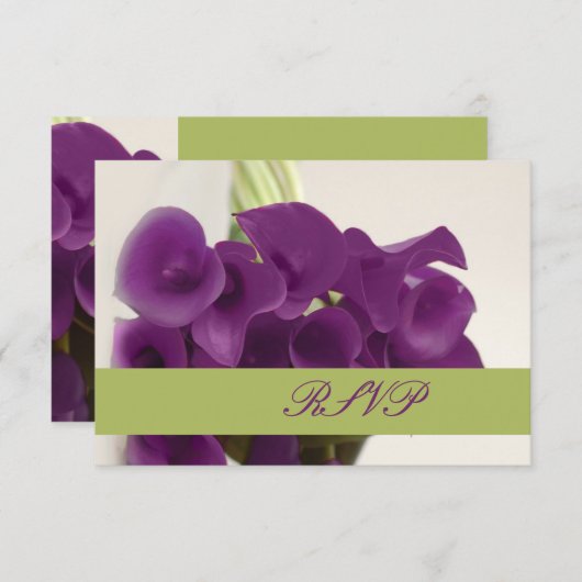 Cartons Réponse PixDezines calles violettes lys/do-it-yourself (Devant / Derrière)