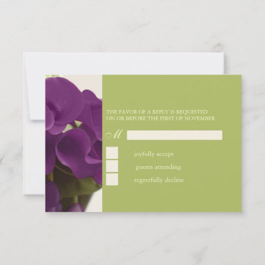 Cartons Réponse PixDezines calles violettes lys/do-it-yourself (Dos)