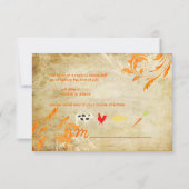 Cartons Réponse PixDezines Feuilles ornementaux+Fils (Dos)