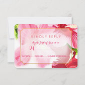 Cartons Réponse PixDezines hibiscus/floral/rsvp (Dos)