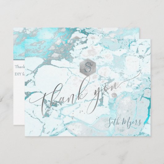 Cartons Réponse PixDezines Honeycomb+Marble Bar Mitzvah Merci ✡ (Devant / Derrière)