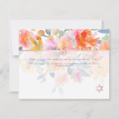 Cartons Réponse PixDezines Jardin Roses Mitzvah Merci ✡ (Dos)