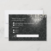 Cartons Réponse PixDezines lustre en cristal rsvp+Desiree Damask (Devant)