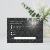 Cartons Réponse PixDezines lustre en cristal rsvp+Desiree Damask (Debout devant)