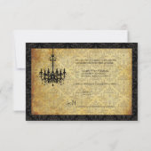 Cartons Réponse PixDezines lustre Vintage rsvp+damask (Dos)