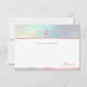 Cartons Réponse PixDezines MERCI Mitzvah aquarelle brossée (Dos)