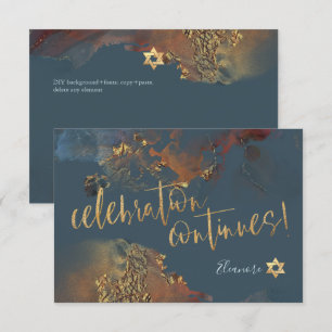 Cartons Réponse PixDezines Mitzvah ✡ H2 Galaxie Abstraite rouille 