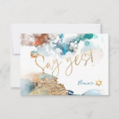 Cartons Réponse PixDezines Mitzvah ✡ H2 Galaxy Abstraite rouille T (Devant)