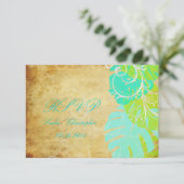 Cartons Réponse PixDezines monstera feuilles+tourbillons perles (Debout devant)