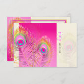 Cartons Réponse PixDezines Pizzazz Peacock Feather (Devant / Derrière)