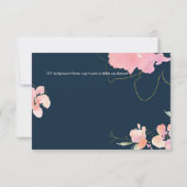 Cartons Réponse PixDezines Réception Fleurs aquarelle Mitzvah ✡ (Dos)