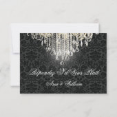 Cartons Réponse PixDezines rsvp, damask de desiree (Dos)