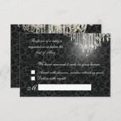 Cartons Réponse PixDezines rsvp, damask de desiree (Devant / Derrière)