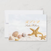 Cartons Réponse PixDezines RSVP, DANSER STARFISH/SEASHELL (Devant)