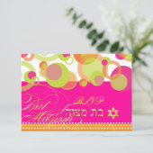 Cartons Réponse PixDezines rsvp/Mod Bubbles, Bat mitzvah (Debout devant)