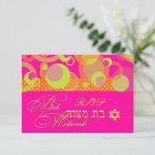 Cartons Réponse PixDezines rsvp/Mod Bubbles, Bat mitzvah (Debout devant)