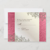 Cartons Réponse PixDezines tourbillons rustiques/faux argent (Dos)