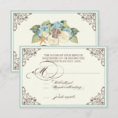 Cartons Réponse Plage Florale de coquillages de fleurs d'Hydrangea (Devant / Derrière)