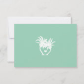 Cartons Réponse Plage Palmier vert Destination Chalboard (Dos)