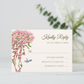 Cartons Réponse Plantes rose aquarelle (Debout devant)