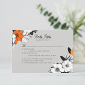 Cartons Réponse Plats fleuris à la ligne (Debout devant)