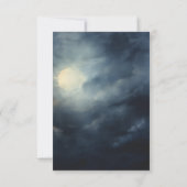 Cartons Réponse Pleine lune gothique foncé Nuit Ciel Mariage Dîner (Dos)