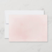 Cartons Réponse Plum et boho rose poussiéreux mariage rustique flo (Dos)