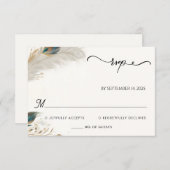 Cartons Réponse Plume Russe Asiatique Ciel Cloud Mariage (Devant / Derrière)