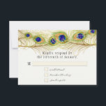 Cartons Réponse Plumes de Peacock de Swirl moderne Monogramme Mono<br><div class="desc">REMARQUE : utilisez cette taille pour les invitations au Carré ou au long rectangle. La taille plus grande ne correspond pas à l'enveloppe. PALETTE DE COULEUR : noir, blanc, crème, or, moutarde, bleu aqua, bleu royal, violet et vert. COLLECTION DE CONCEPTION : Carte de réponse RSVP correspondant. Cet ensemble de...</div>