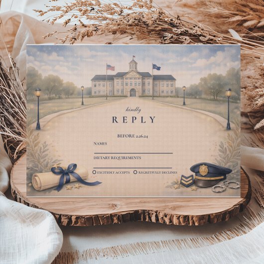 Cartons Réponse Police Academy Badge Ceremony Graduation