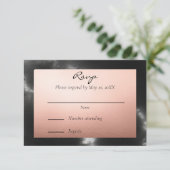 Cartons Réponse Poser l'or et le marbre noir géométrique (Debout devant)