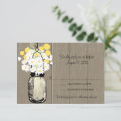 Cartons Réponse Pot de fleurs avec des marguerites sauvages et des (Debout devant)