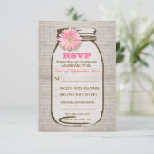 Cartons Réponse Pot de fleurs en toile de jute rustique avec gérbe (Debout devant)